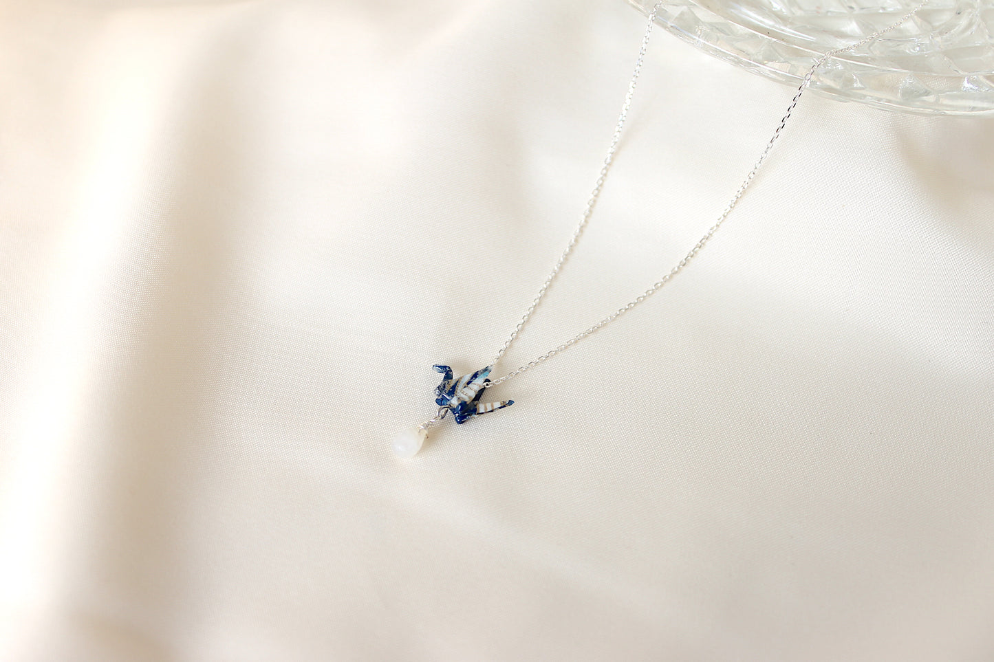 Crane Necklace - OCEAN- Sterling Silver
