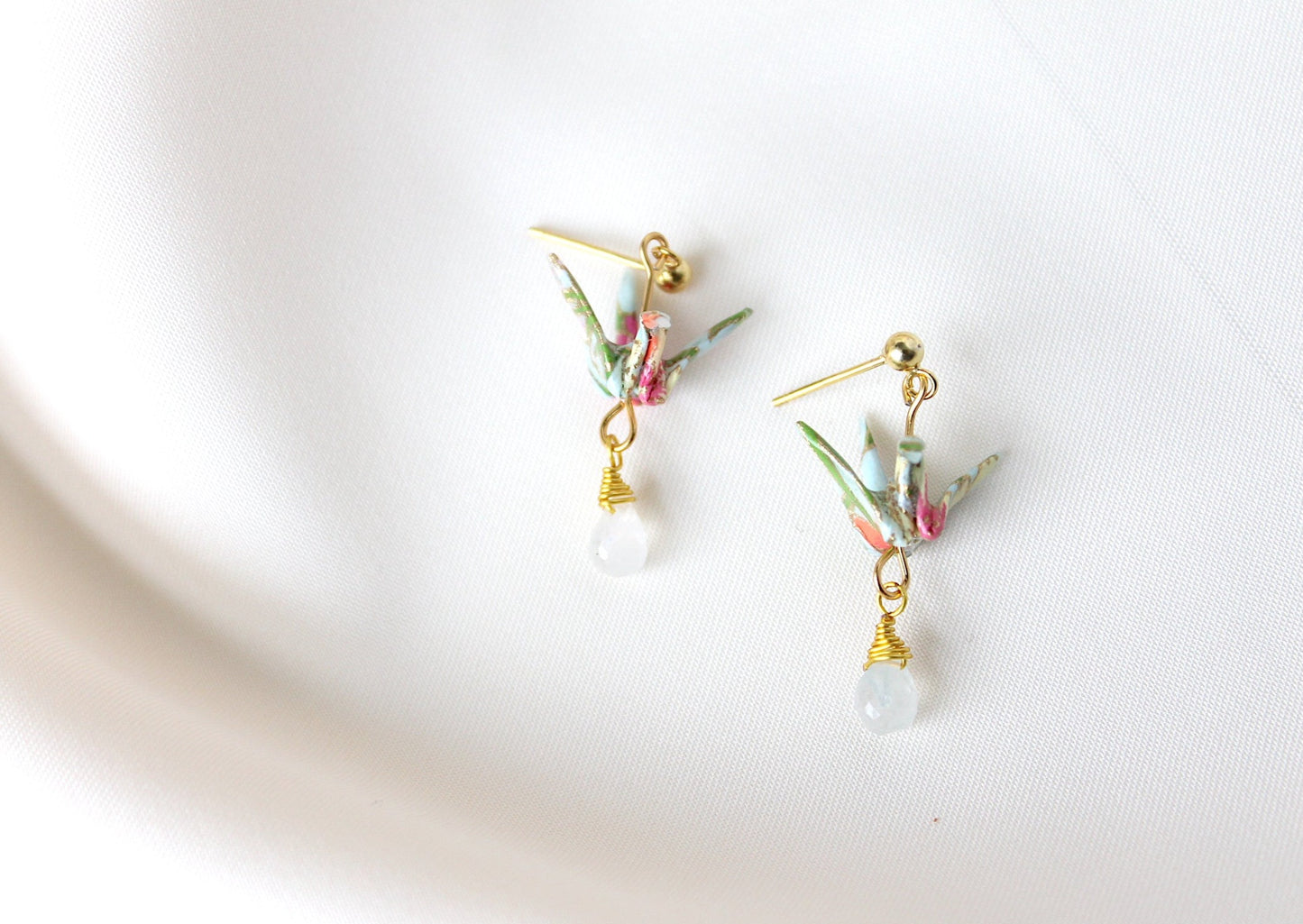 Crane Earrings - DAISY- 14k Gold Filled