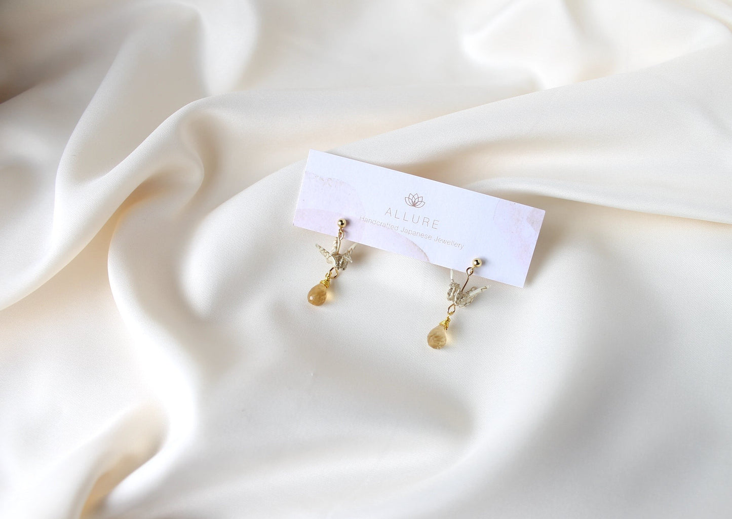 Crane Earrings - GOLD- 14k Gold Filled