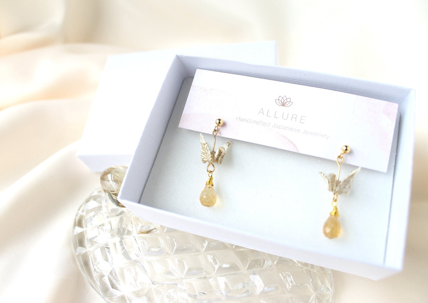 Crane Earrings - GOLD- 14k Gold Filled