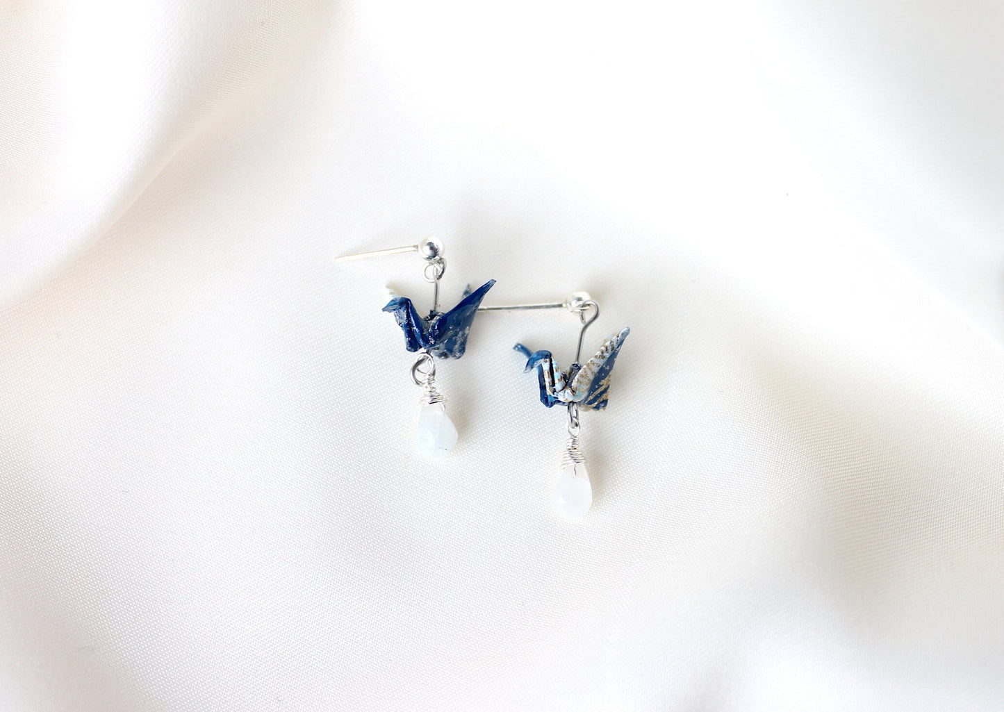 Crane Earrings - OCEAN- Sterling Silver