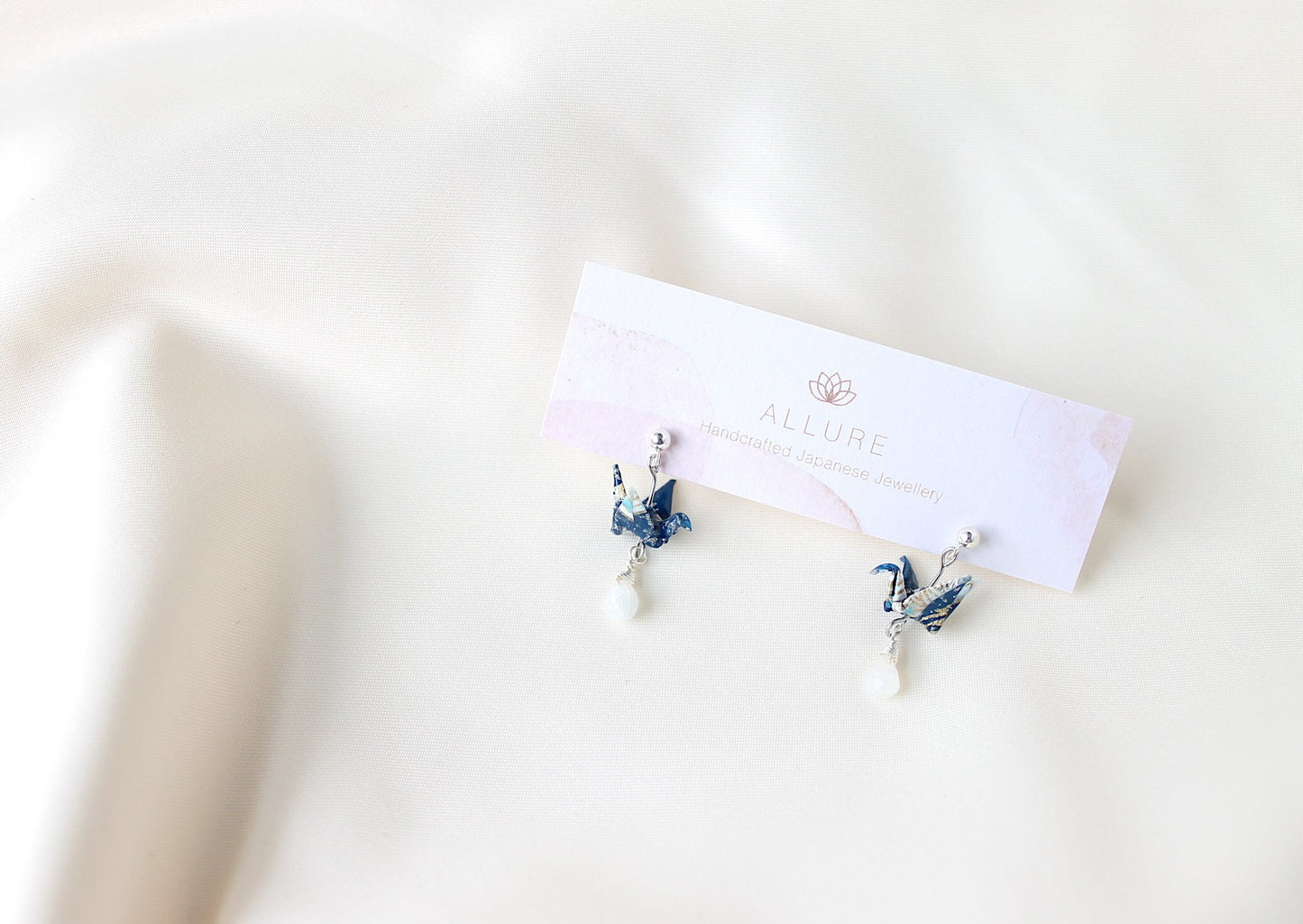 Crane Earrings - OCEAN- Sterling Silver