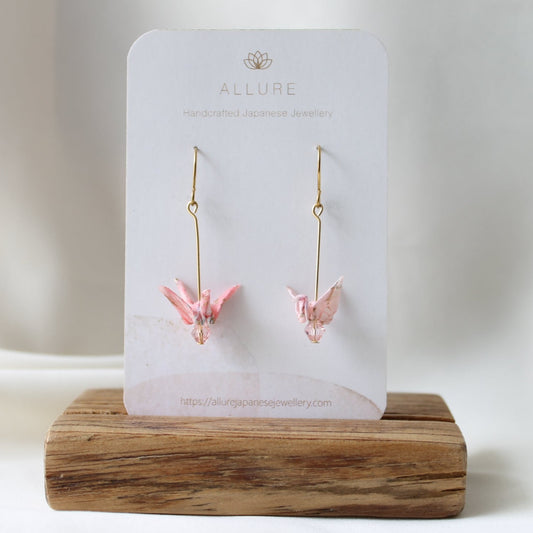 Origami Crane Earrings