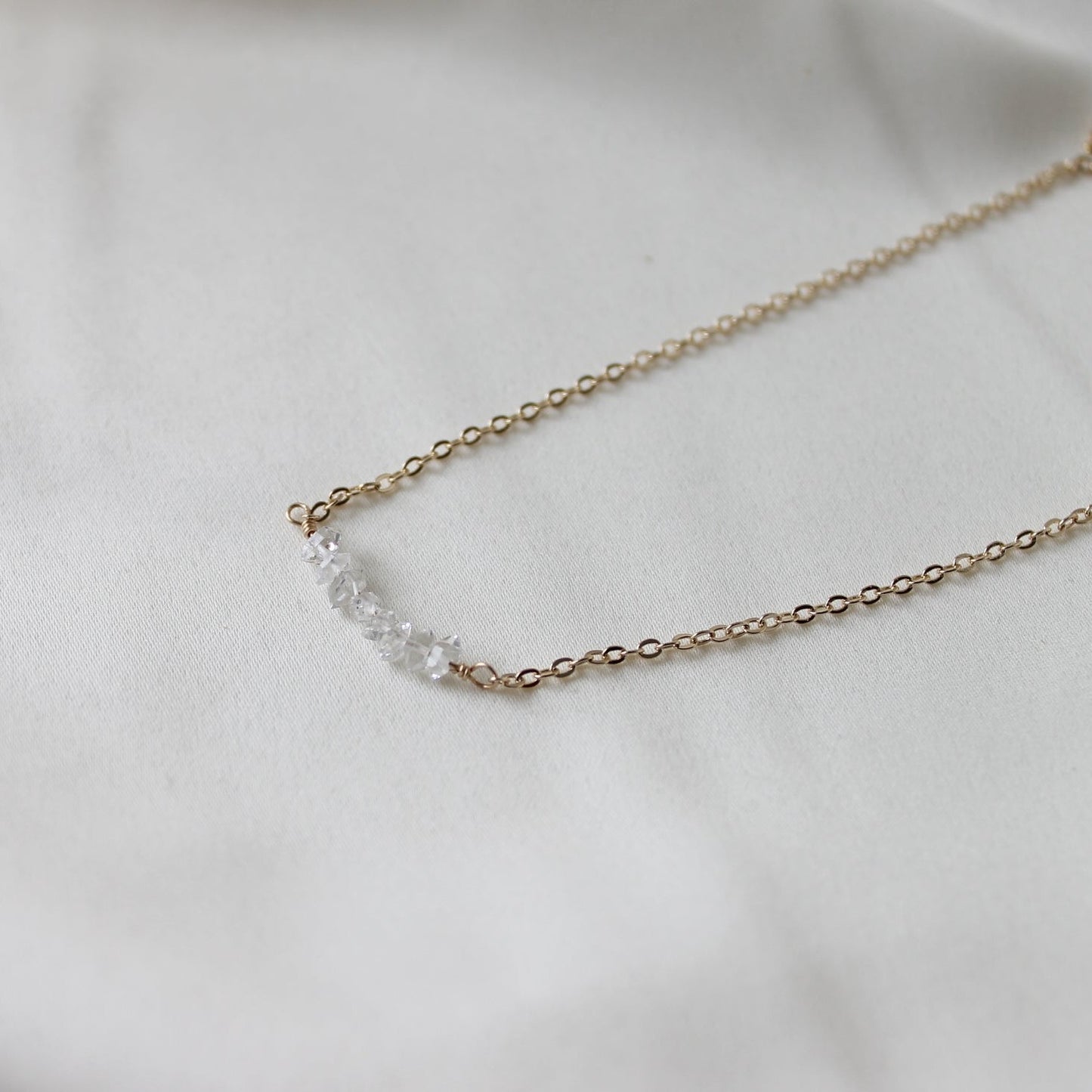 Mini Herkimer Diamond Necklace