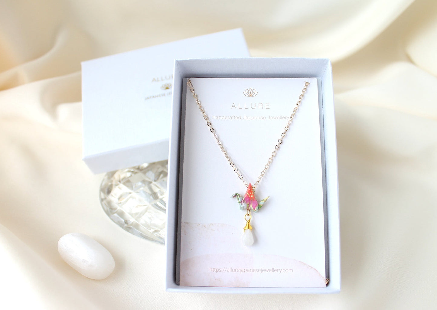 Crane Necklace - DAISY- 14K Gold Filled