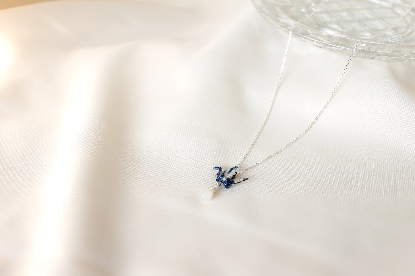 Crane Necklace - OCEAN- Sterling Silver